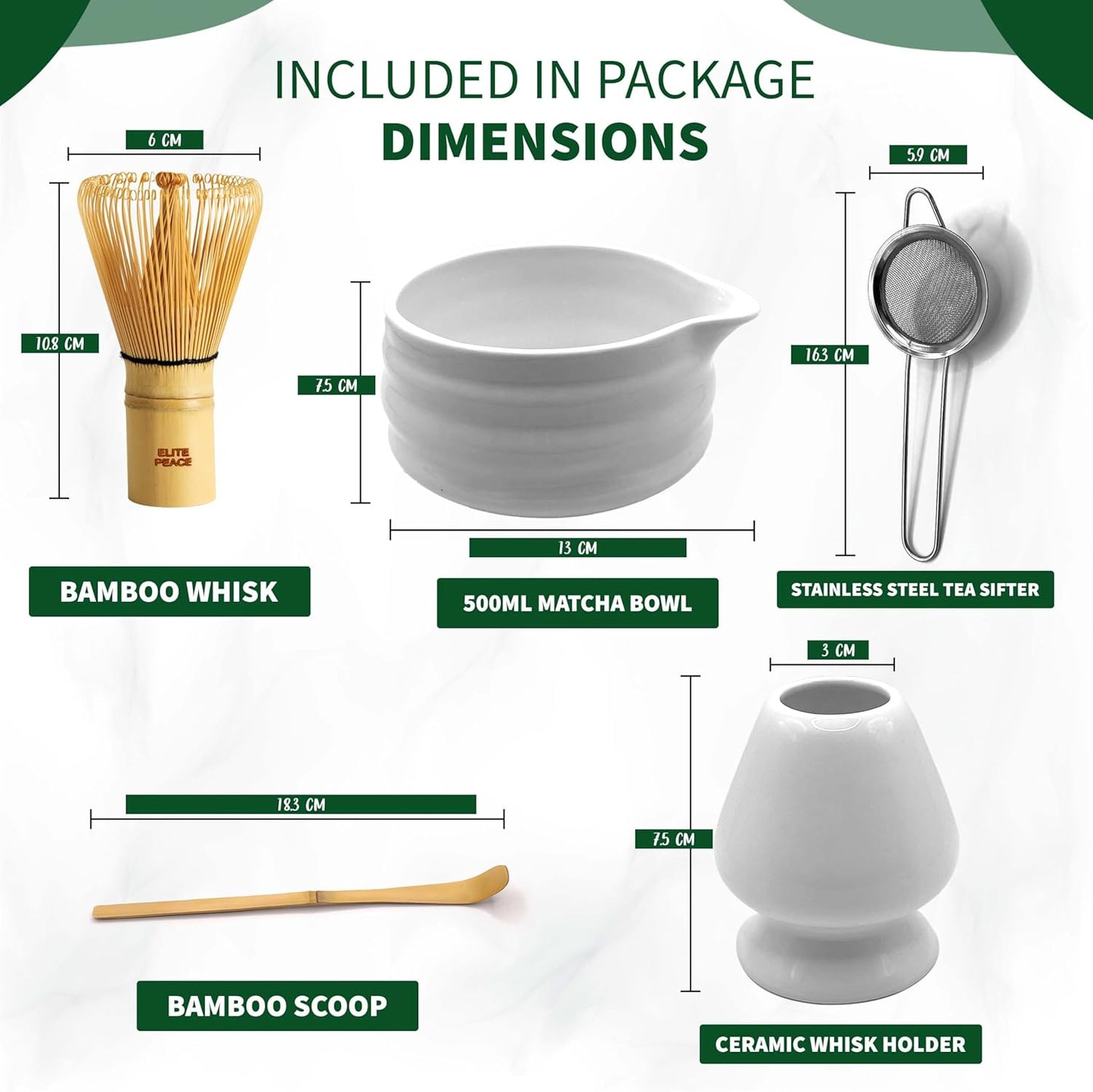 5 Piece Matcha Whisk Set