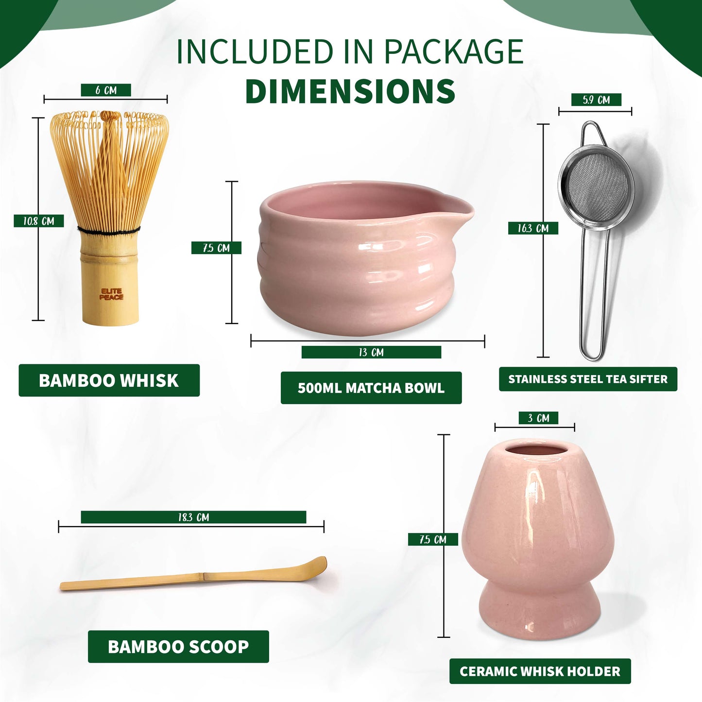 5 Piece Matcha Whisk Set